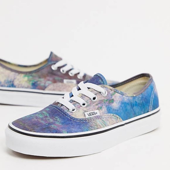 moma and vans claude monet authentic sneakers